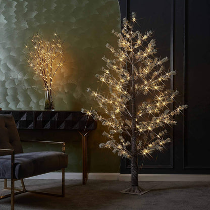 Lighted Birch Twig Tree with Fairy Lights 4FT 200 LED Lights for Indoor Outdoor Home Christmas Holiday Decoration