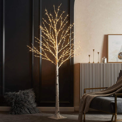 Lighted Birch Twig Tree with Fairy Lights 4FT 200 LED Lights for Indoor Outdoor Home Christmas Holiday Decoration