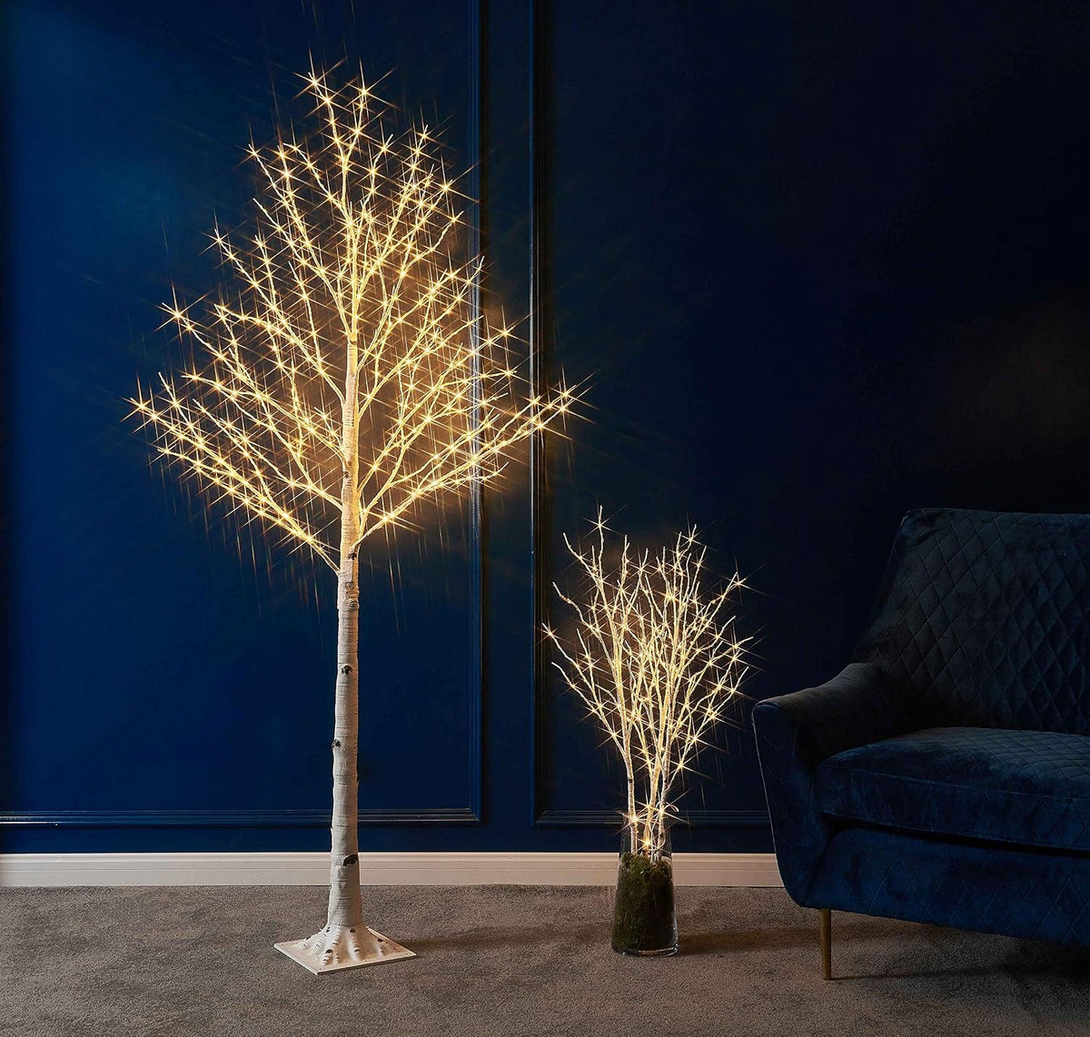 Lighted Birch Twig Tree with Fairy Lights 4FT 200 LED Lights for Indoor Outdoor Home Christmas Holiday Decoration