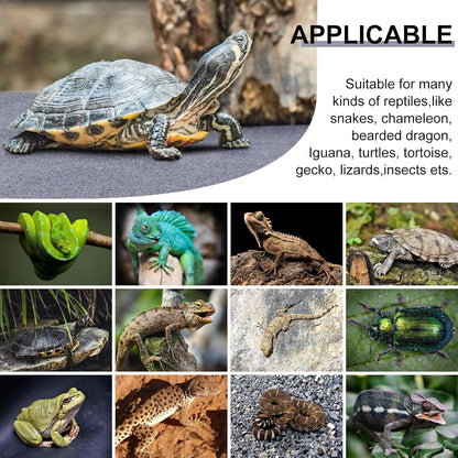 Haull 4 Pcs Reptile Carpet Terrarium Floor Mat Liner, 47 x 24 Inch, Coffee