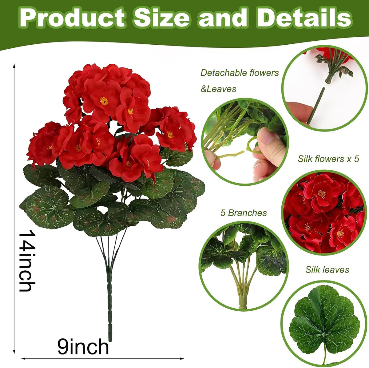 4Pcs 27.5 Inch Red Artificial Bougainvillea Flower Garlands – Silk Fake Vines with 156 Flowers and 48 Leaves, Realistic Artificial Flowers with Stems for Indoor and Outdoor