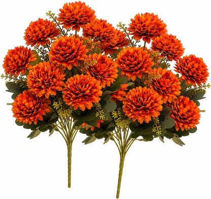 4Pcs 27.5 Inch Red Artificial Bougainvillea Flower Garlands – Silk Fake Vines with 156 Flowers and 48 Leaves, Realistic Artificial Flowers with Stems for Indoor and Outdoor