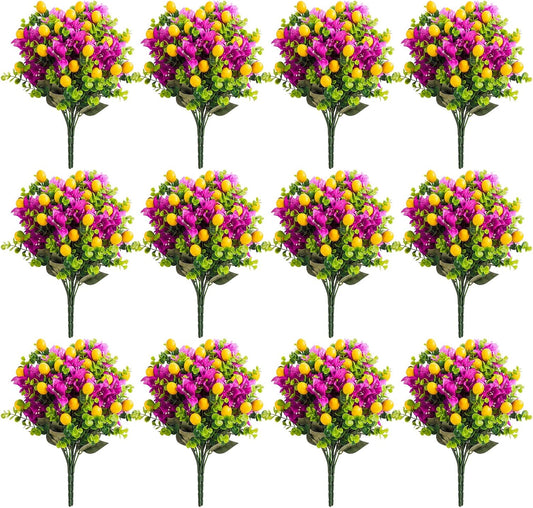 12 Pack Lemon for Decoration Fake Lemon Branches Artificial Vivid Yellow Faux Lemons Tables Centerpiece for Kitchen Stem Fruits for Home Spring Summer Decor