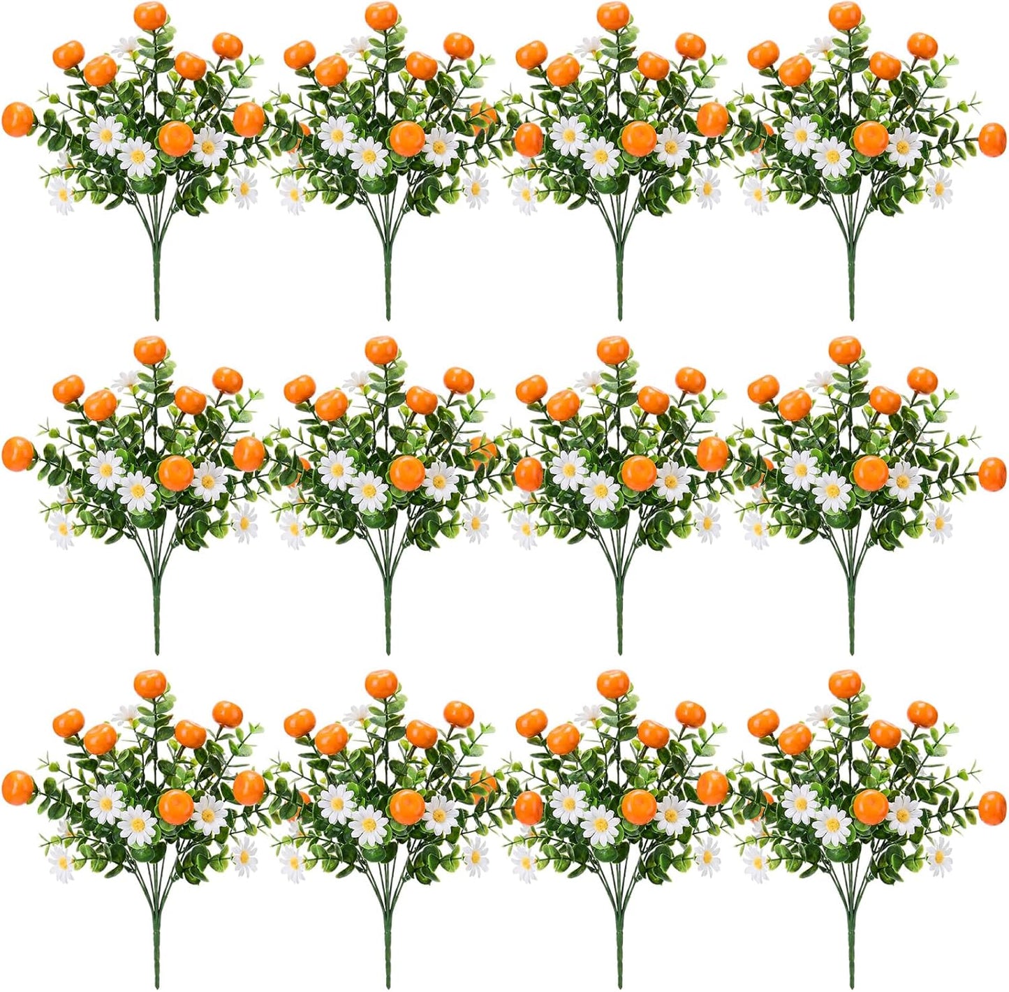 12 Pack Lemon for Decoration Fake Lemon Branches Artificial Vivid Yellow Faux Lemons Tables Centerpiece for Kitchen Stem Fruits for Home Spring Summer Decor