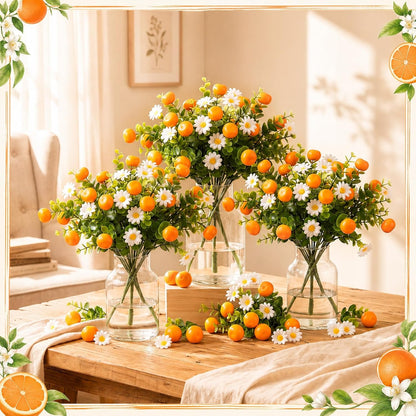12 Pack Lemon for Decoration Fake Lemon Branches Artificial Vivid Yellow Faux Lemons Tables Centerpiece for Kitchen Stem Fruits for Home Spring Summer Decor