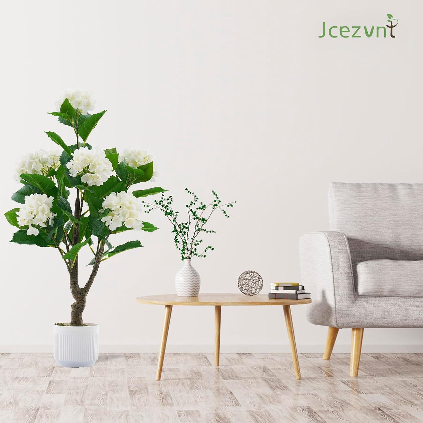 2 Pack Artificial Camellia Tree with White Pot, 38" Faux Potted Plants for Indoor Outdoor Decor, Tall Silk Greenery Plant for Home Offce Living Room Balcony, Pink