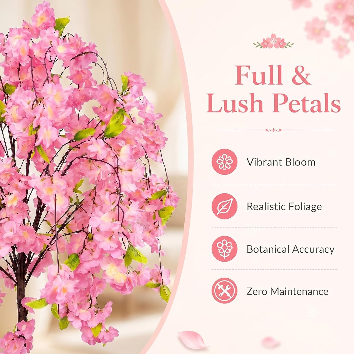 2 Pack Artificial Camellia Tree with White Pot, 38" Faux Potted Plants for Indoor Outdoor Decor, Tall Silk Greenery Plant for Home Offce Living Room Balcony, Pink