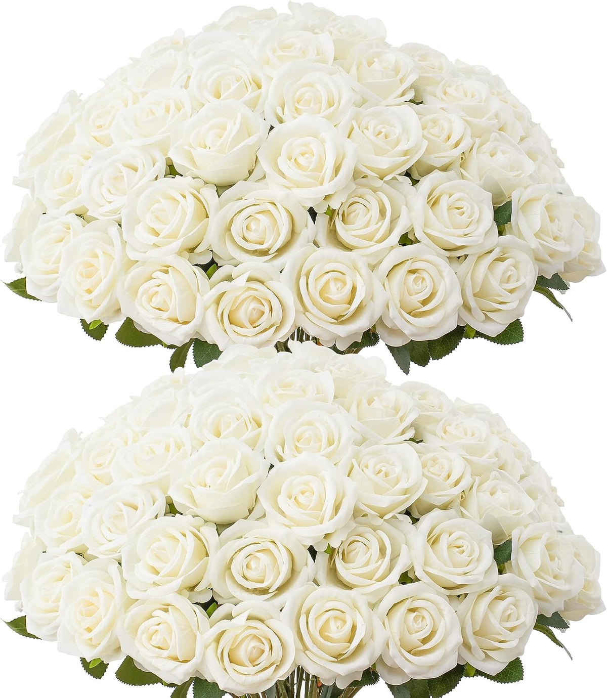 Artificial Red Roses Bulk Realistic Silk Fake Flowers with Long Stems