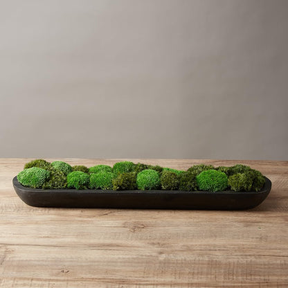 Preserved Pole Moss Pillow Bun Cushion Natural Green Decorative Real Natural Green DIY Kit Terrariums Gardenning Art Wall Decor Florist Decor Easter Table Wedding(1.5 sq.ft, Green-B)