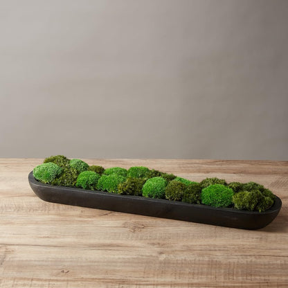 Preserved Pole Moss Pillow Bun Cushion Natural Green Decorative Real Natural Green DIY Kit Terrariums Gardenning Art Wall Decor Florist Decor Easter Table Wedding(1.5 sq.ft, Green-B)