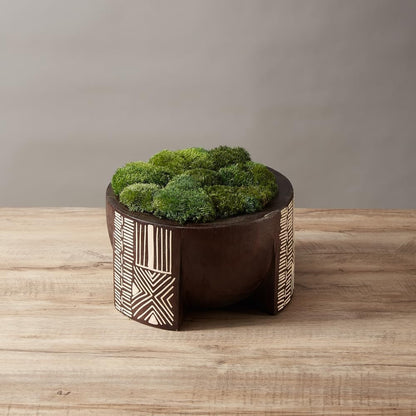 Preserved Pole Moss Pillow Bun Cushion Natural Green Decorative Real Natural Green DIY Kit Terrariums Gardenning Art Wall Decor Florist Decor Easter Table Wedding(1.5 sq.ft, Green-B)