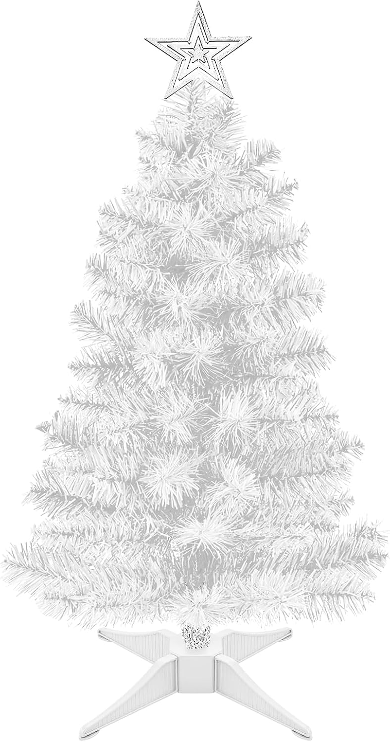 3FT Premium Hinged Artificial Holiday Small Mini Christmas Tree for Tabletop,Home, Office, Indoor and Outdoor Holiday Decoration,Easy Assembly Metal Hinges & Foldable Base
