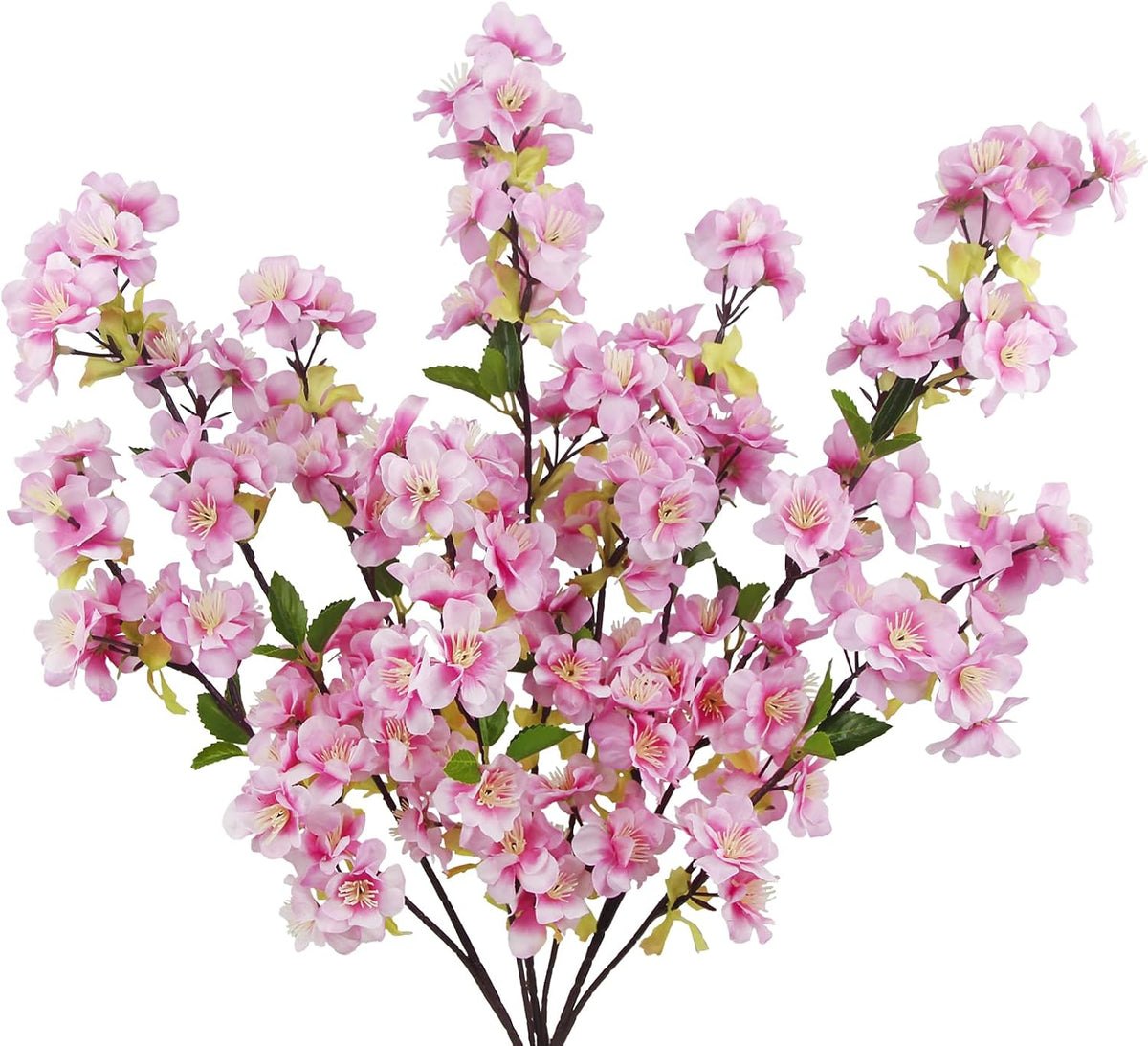 3 Pcs Cherry Blossom Branches for Vase Long Stems Artificial Flowers Spring Summer Decor White Faux Silk Cherry Blossom Branches for Home Wedding Party Table Centerpieces