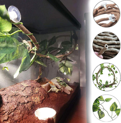 Reptile Rock Hide Cave,Resin Crested Gecko Hideout Caves Lizard Hideaway Bridge Terrarium Habitat Decor for Lizard Snake Turtle