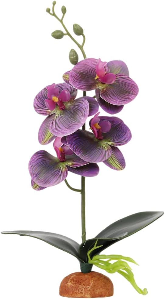 Spotted Fake Orchids, Reptile Terrarium Habitat Décor
