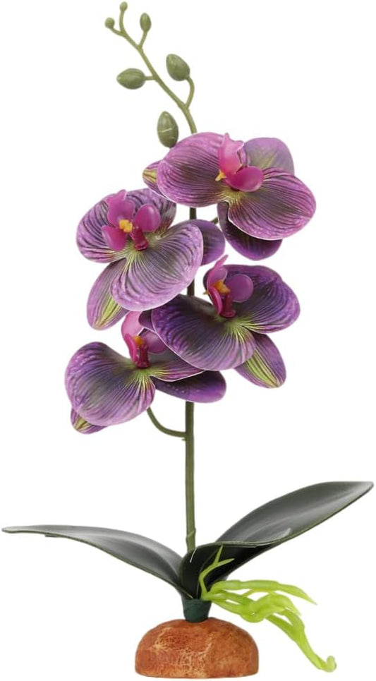 Spotted Fake Orchids, Reptile Terrarium Habitat Décor