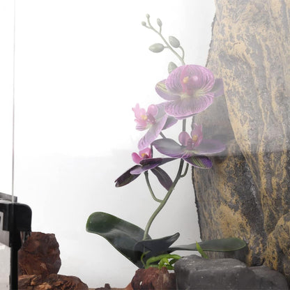 Spotted Fake Orchids, Reptile Terrarium Habitat Décor