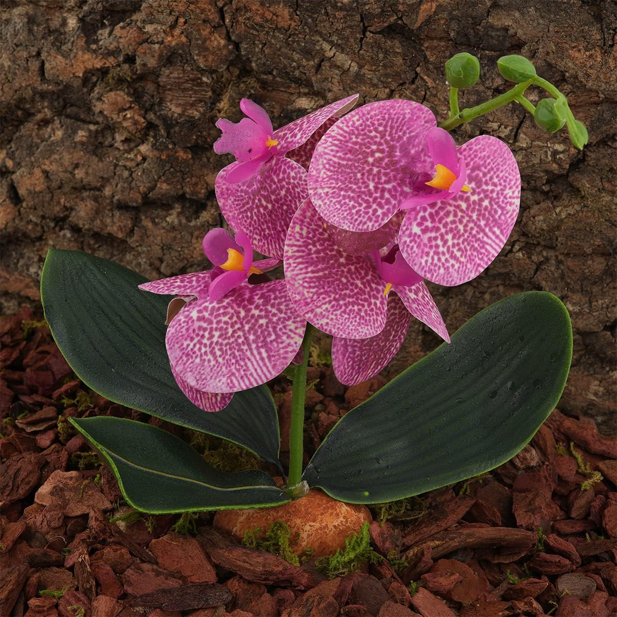 Spotted Fake Orchids, Reptile Terrarium Habitat Décor