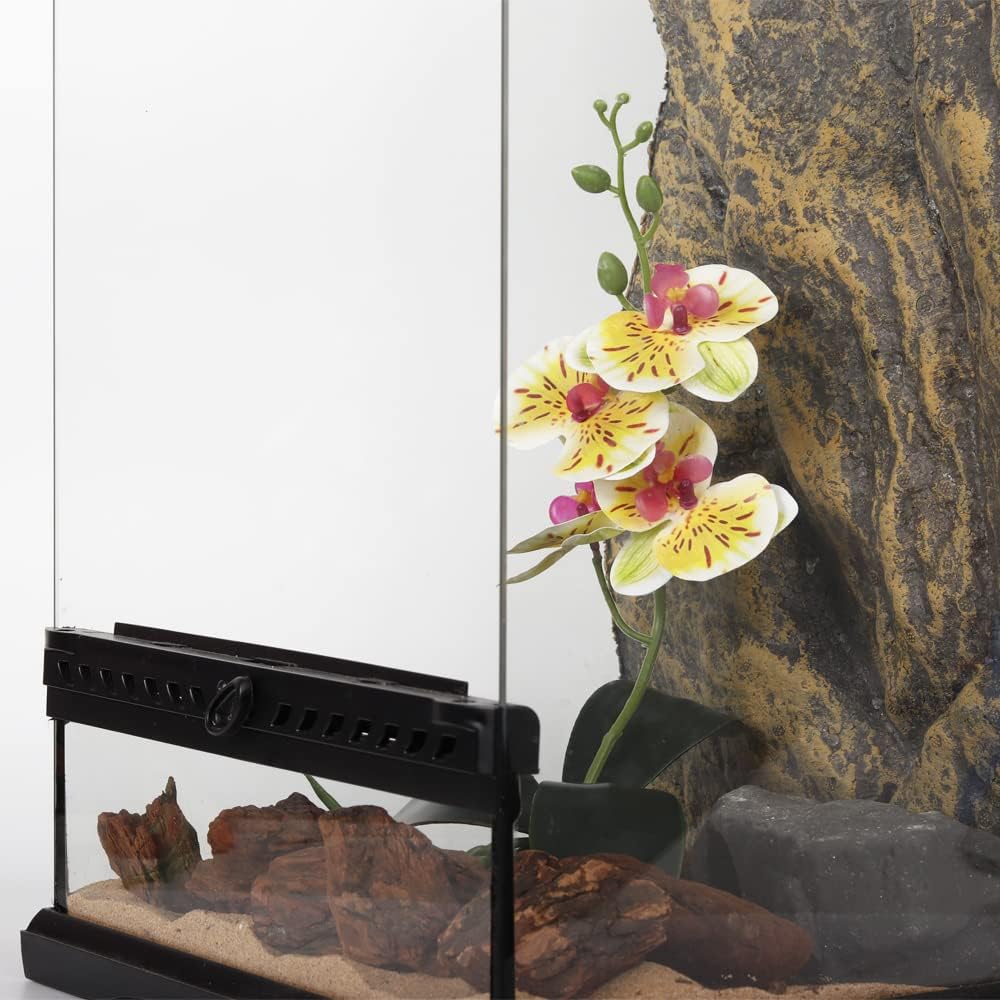 Spotted Fake Orchids, Reptile Terrarium Habitat Décor