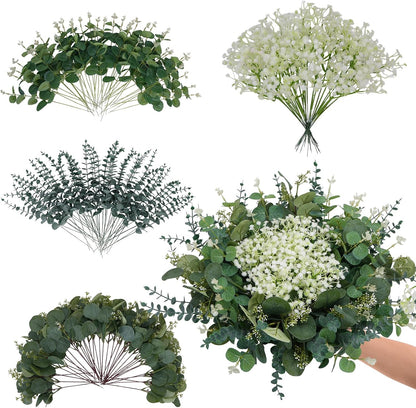 10PCS Lilac Flowers Artificial Silk Purple Bouquet for Decor