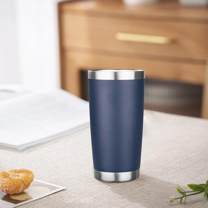 20oz Tumbler Insulated Tumbler with Sliding Lid,(Yellow, 1pack | 304 Stainless Steel,Travel Coffee Tumbler,Double Wall Vacuum,Gifts for Christmas Women Men School Home Office