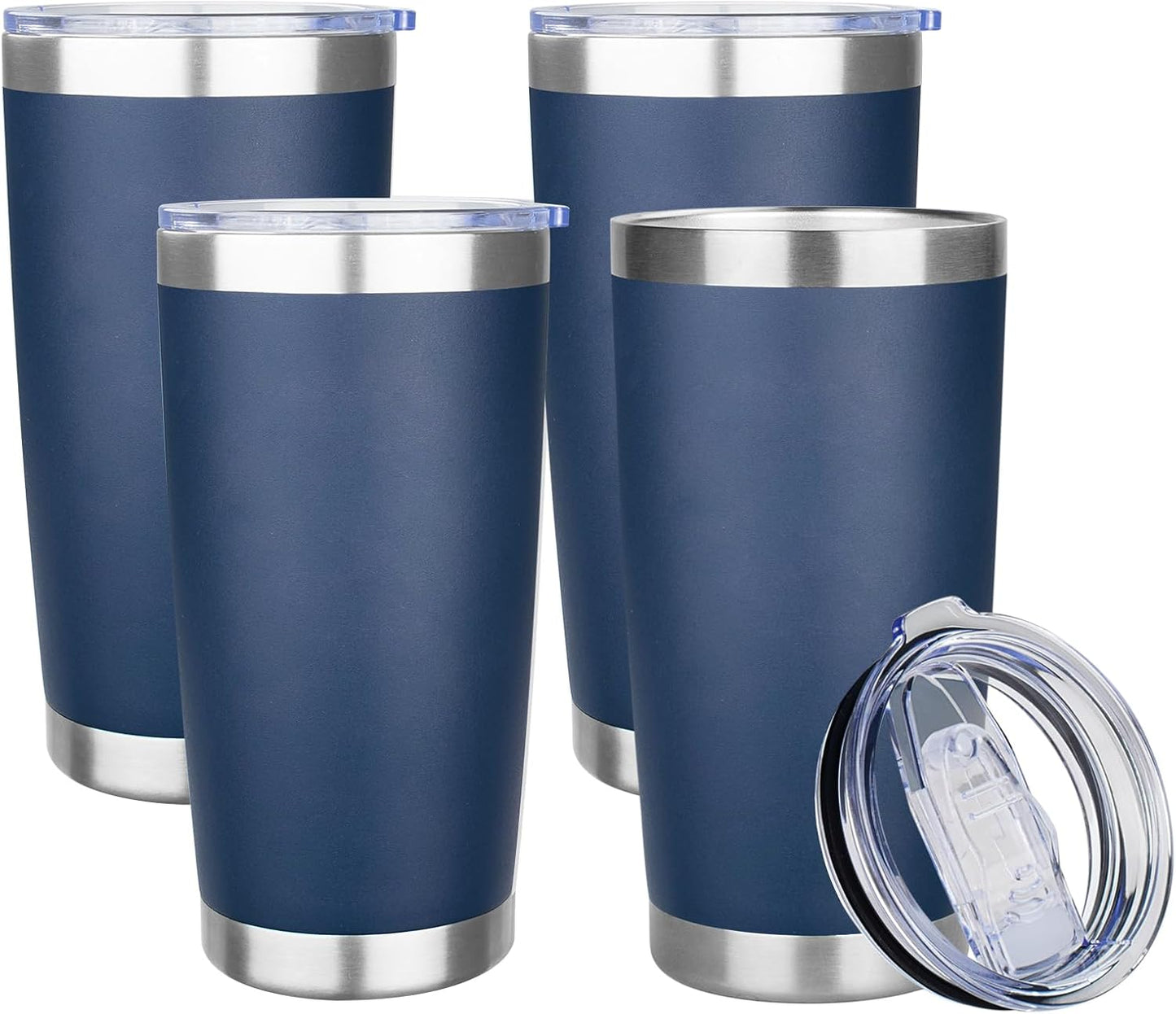 20oz Tumbler Insulated Tumbler with Sliding Lid,(Yellow, 1pack | 304 Stainless Steel,Travel Coffee Tumbler,Double Wall Vacuum,Gifts for Christmas Women Men School Home Office