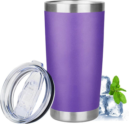 20oz Tumbler Insulated Tumbler with Sliding Lid,(Yellow, 1pack | 304 Stainless Steel,Travel Coffee Tumbler,Double Wall Vacuum,Gifts for Christmas Women Men School Home Office