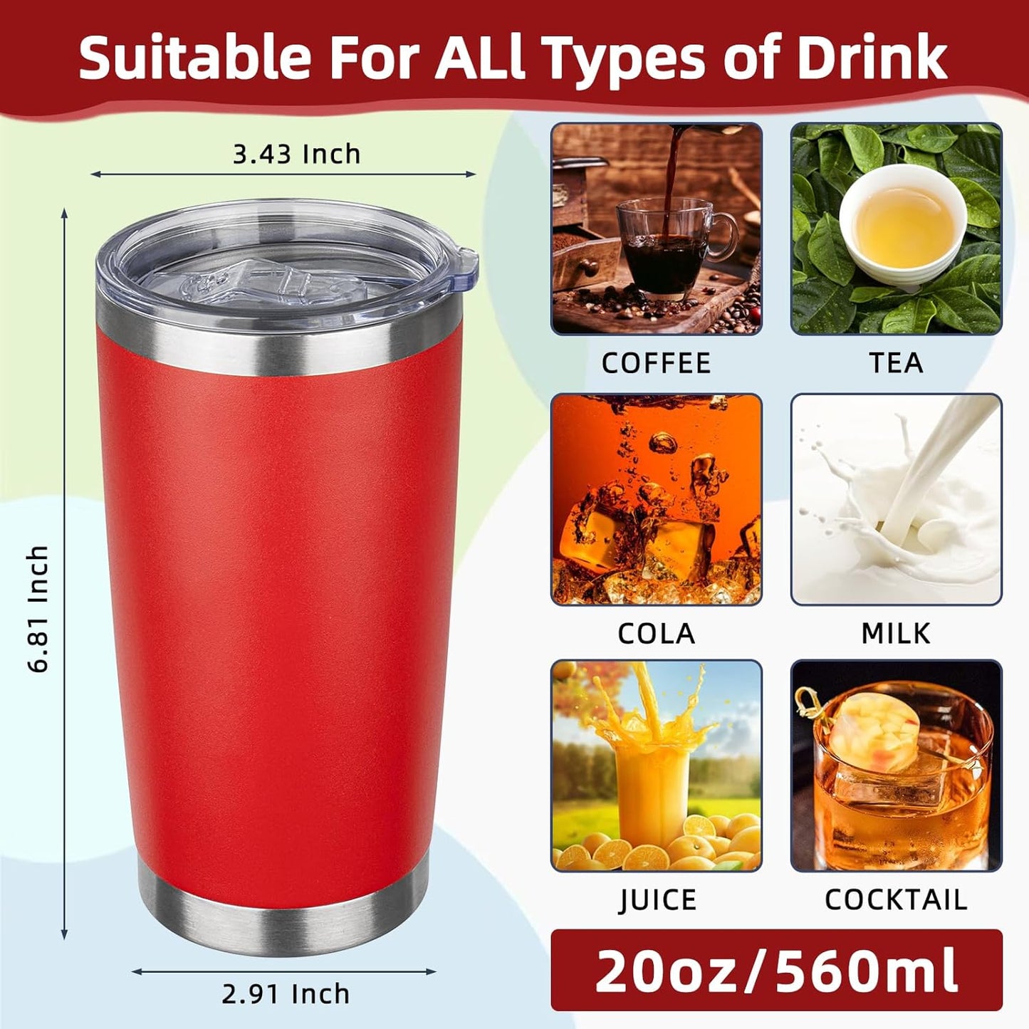 20oz Tumbler Insulated Tumbler with Sliding Lid,(Yellow, 1pack | 304 Stainless Steel,Travel Coffee Tumbler,Double Wall Vacuum,Gifts for Christmas Women Men School Home Office