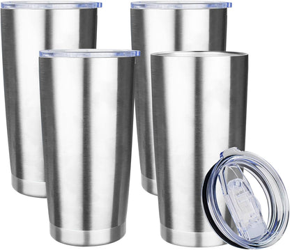 20oz Tumbler Insulated Tumbler with Sliding Lid,(Yellow, 1pack | 304 Stainless Steel,Travel Coffee Tumbler,Double Wall Vacuum,Gifts for Christmas Women Men School Home Office