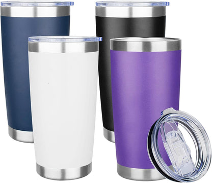 20oz Tumbler Insulated Tumbler with Sliding Lid,(Yellow, 1pack | 304 Stainless Steel,Travel Coffee Tumbler,Double Wall Vacuum,Gifts for Christmas Women Men School Home Office