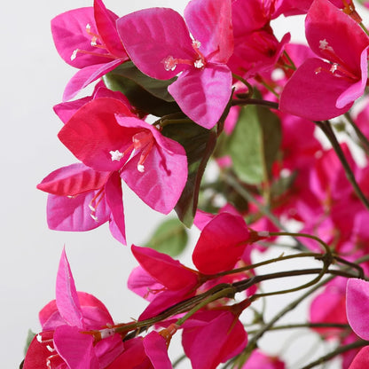4FT Artificial Bougainvillea Trees with Wood Trunk and Pink Flowers