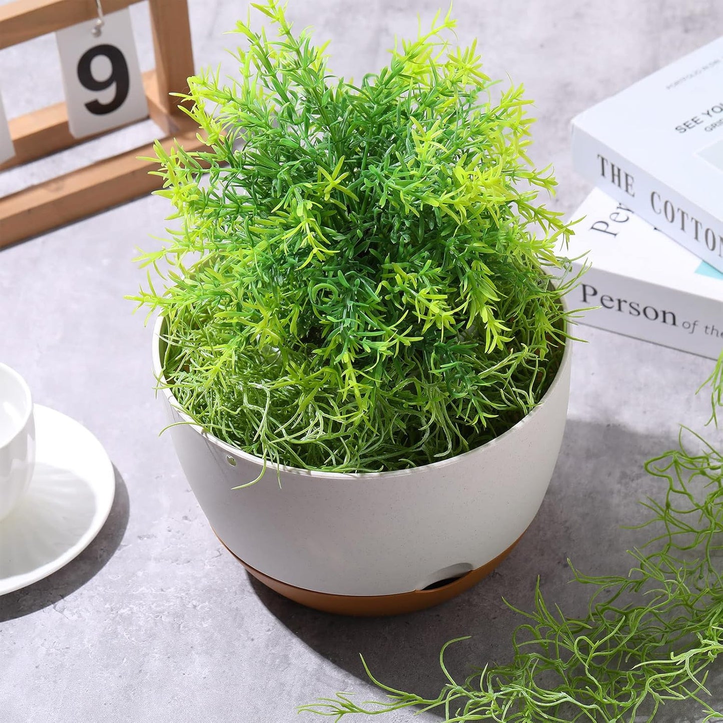 15 Pcs Spanish Moss Faux Hanging Moss Garland Fake Greenery Artificial Decor for Crafts(43 Inch,Green)