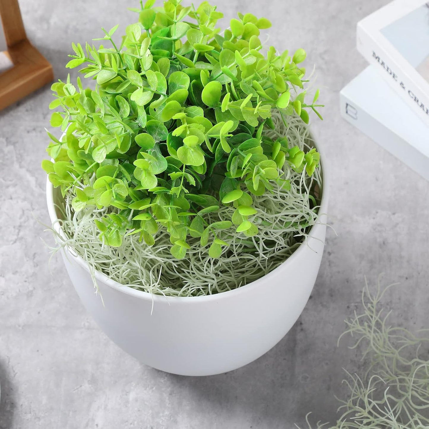 15 Pcs Spanish Moss Faux Hanging Moss Garland Fake Greenery Artificial Decor for Crafts(43 Inch,Green)