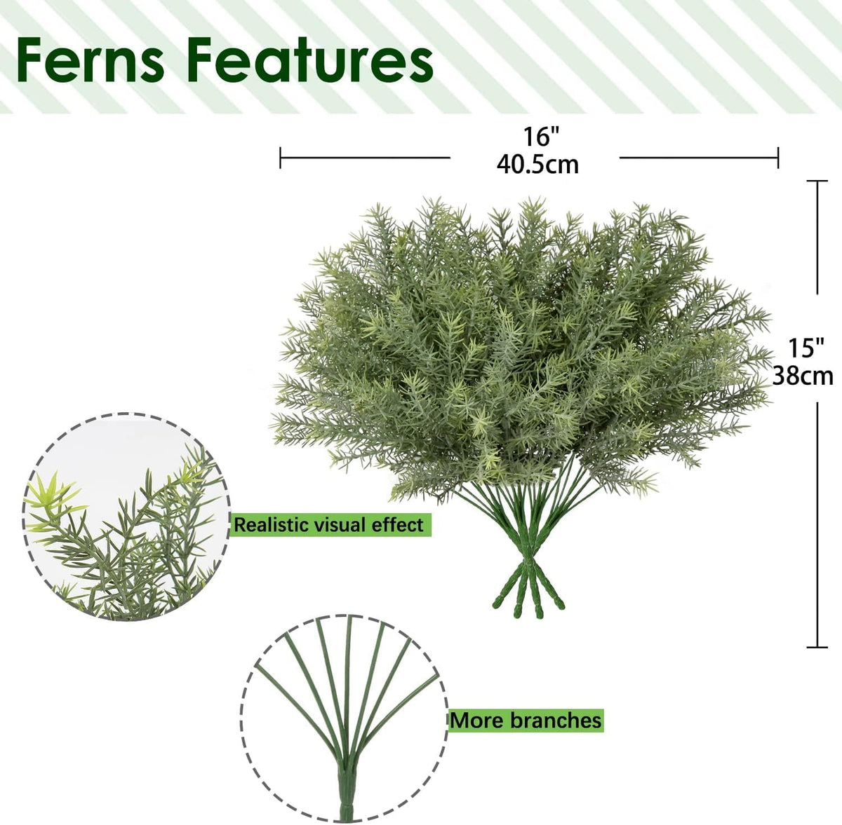 Artificial Rosemary Stems Fake Greenery Plants Faux Bushes Shrubs in Frosted Green for Decor Home Indoor Outdoor Garden 4pcs