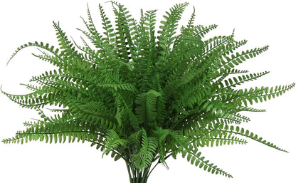 Artificial Rosemary Stems Fake Greenery Plants Faux Bushes Shrubs in Frosted Green for Decor Home Indoor Outdoor Garden 4pcs
