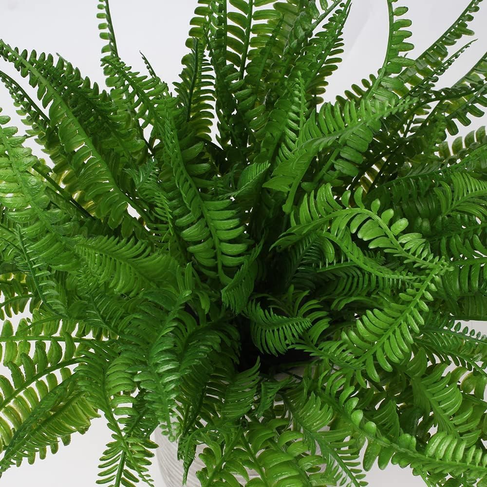 Artificial Rosemary Stems Fake Greenery Plants Faux Bushes Shrubs in Frosted Green for Decor Home Indoor Outdoor Garden 4pcs