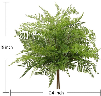 Artificial Rosemary Stems Fake Greenery Plants Faux Bushes Shrubs in Frosted Green for Decor Home Indoor Outdoor Garden 4pcs