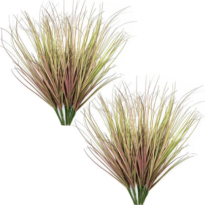 Artificial Plants, Fake Rosemary Shrubs, Faux Fern Stems Plastic Greenery for Indoor Outdoor Decor Home Farmhouse Bushes Garden Grass Porch Patio Wedding Bouquets Vase Filler DIY Decorations