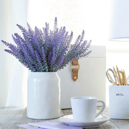 Artificial Plants, Fake Rosemary Shrubs, Faux Fern Stems Plastic Greenery for Indoor Outdoor Decor Home Farmhouse Bushes Garden Grass Porch Patio Wedding Bouquets Vase Filler DIY Decorations