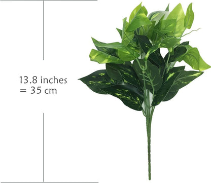 Artificial Plants, Fake Rosemary Shrubs, Faux Fern Stems Plastic Greenery for Indoor Outdoor Decor Home Farmhouse Bushes Garden Grass Porch Patio Wedding Bouquets Vase Filler DIY Decorations