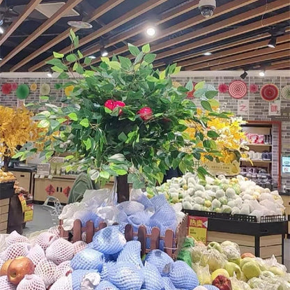 Artificial Apple Tree - Fake Plant for Home Office and Living Room Decor, Ideal for Ecological Gardens and Housewarming Gifts