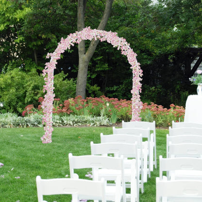 2 Pcs Artificial Bougainvillea Flowers Garland Fake Silk Bougainvilleas Vines Trailing Fuchsia Faux Hanging Flowers Plants Bougainvillea Artificial for Porch Wedding Arch Spring Summer Decor