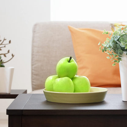 Fake Fruit Artificial Apples, Set of 6 Decorative Fruit Lifelike Faux Apples Realistic Fruits Apple Decorations for Kitchen, Realistic Fake Fruits Party Props Home Decor