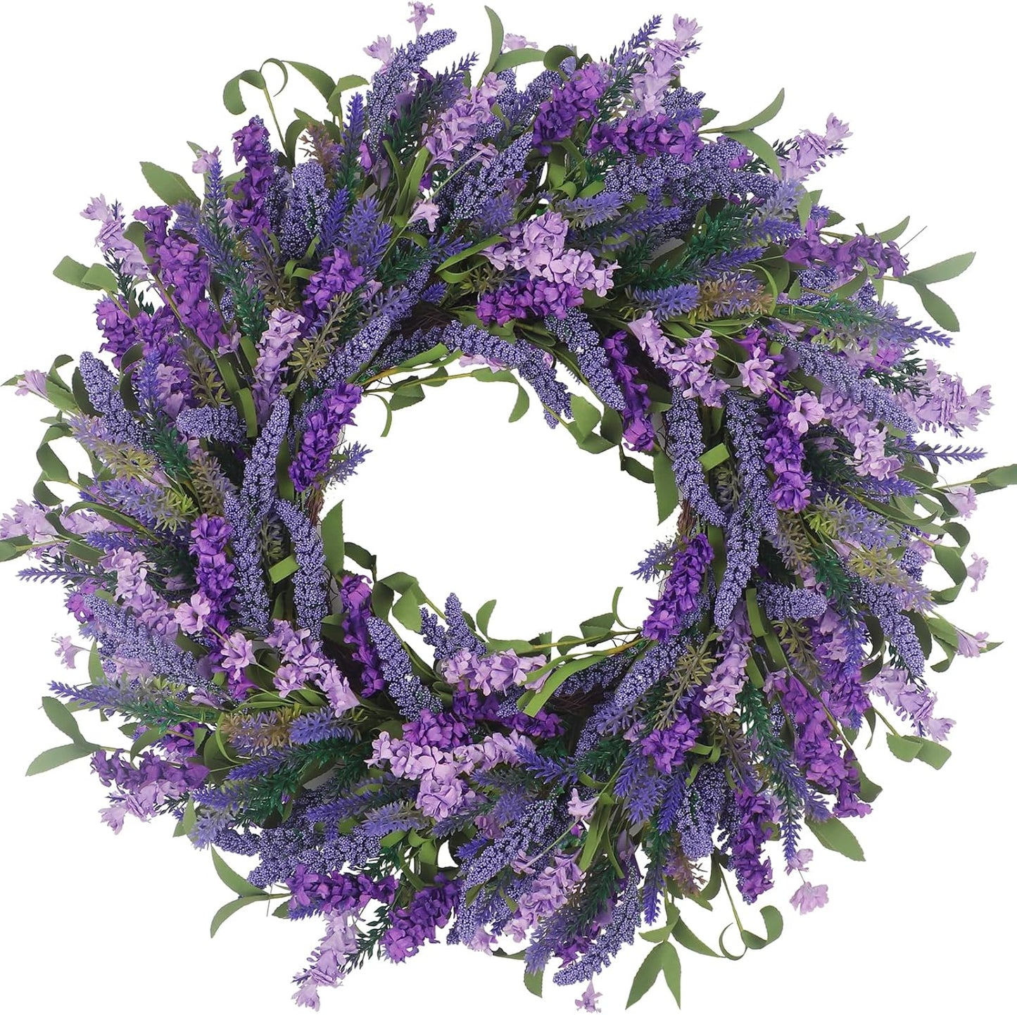 Yellow forsythia Door Wreath, 24 Inch Summer Wreaths for Front Door Outside, Hand Made Artificial Forsythia Flower Wreath for Front Door Window Wall Farmhouse Home Gift