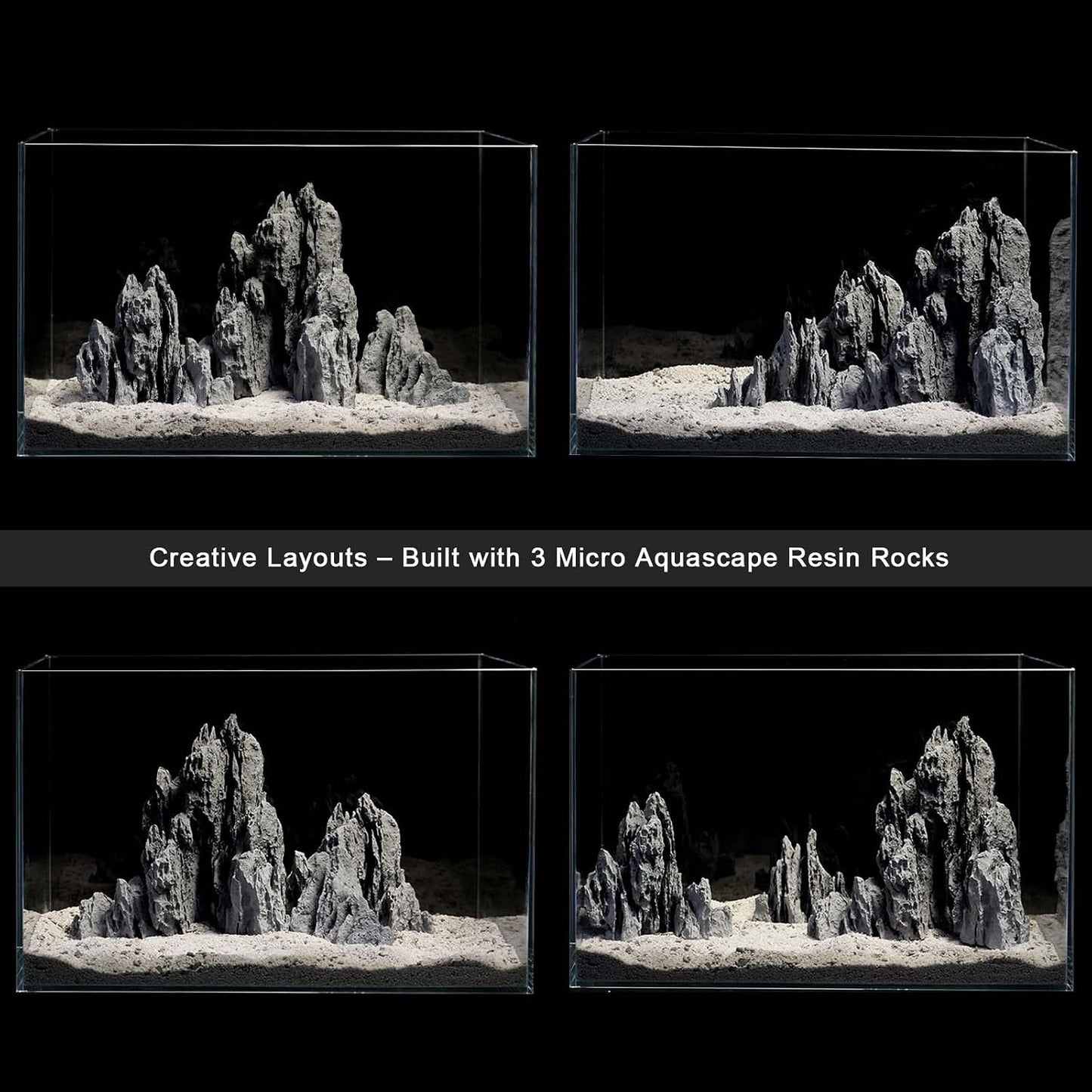 Aquarium Rocks Aquascaping, Micro Resin Seiryu Rock for Aquascaping