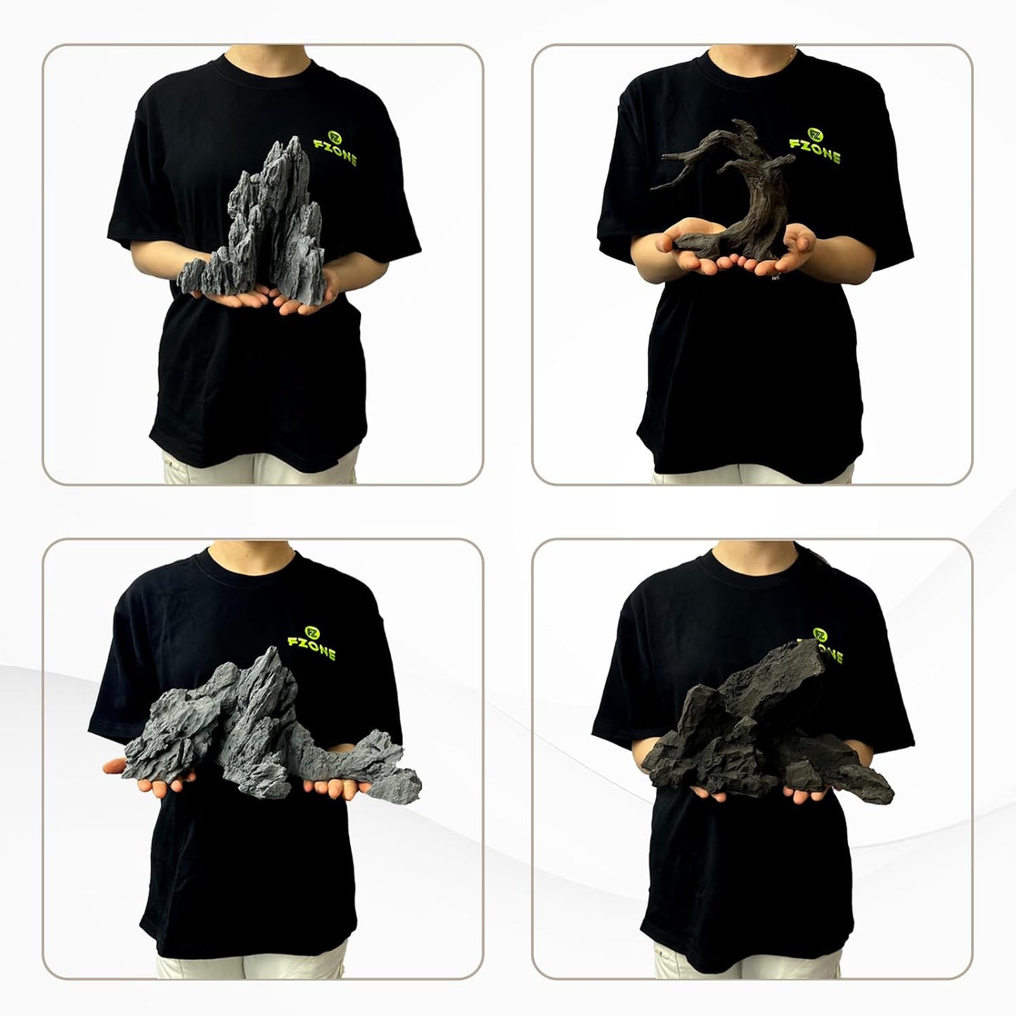 Aquarium Rocks Aquascaping, Micro Resin Seiryu Rock for Aquascaping