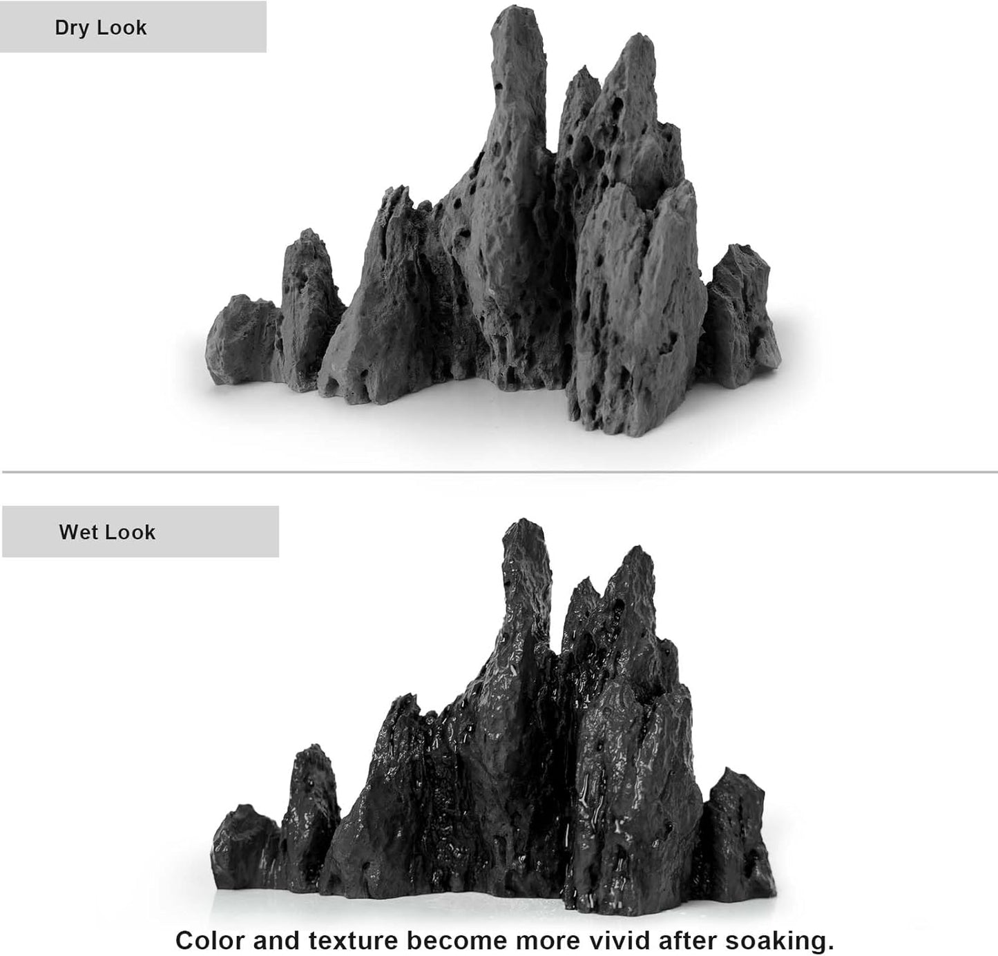 Aquarium Rocks Aquascaping, Micro Resin Seiryu Rock for Aquascaping