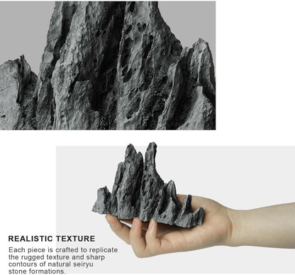 Aquarium Rocks Aquascaping, Micro Resin Seiryu Rock for Aquascaping