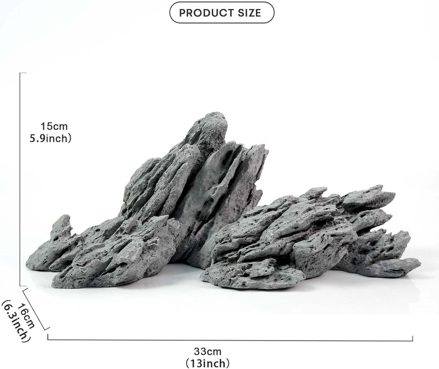 Aquarium Rocks Aquascaping, Micro Resin Seiryu Rock for Aquascaping
