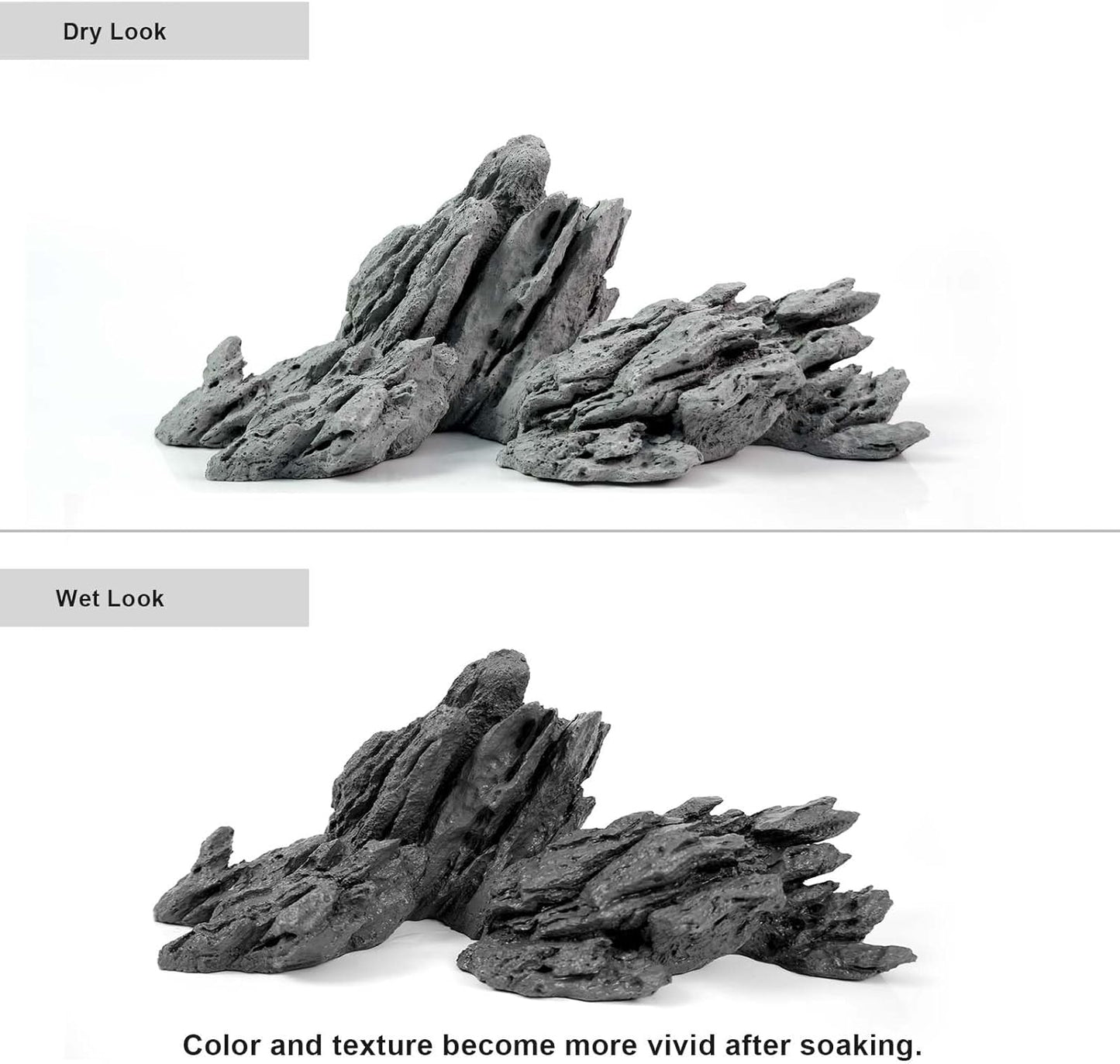 Aquarium Rocks Aquascaping, Micro Resin Seiryu Rock for Aquascaping